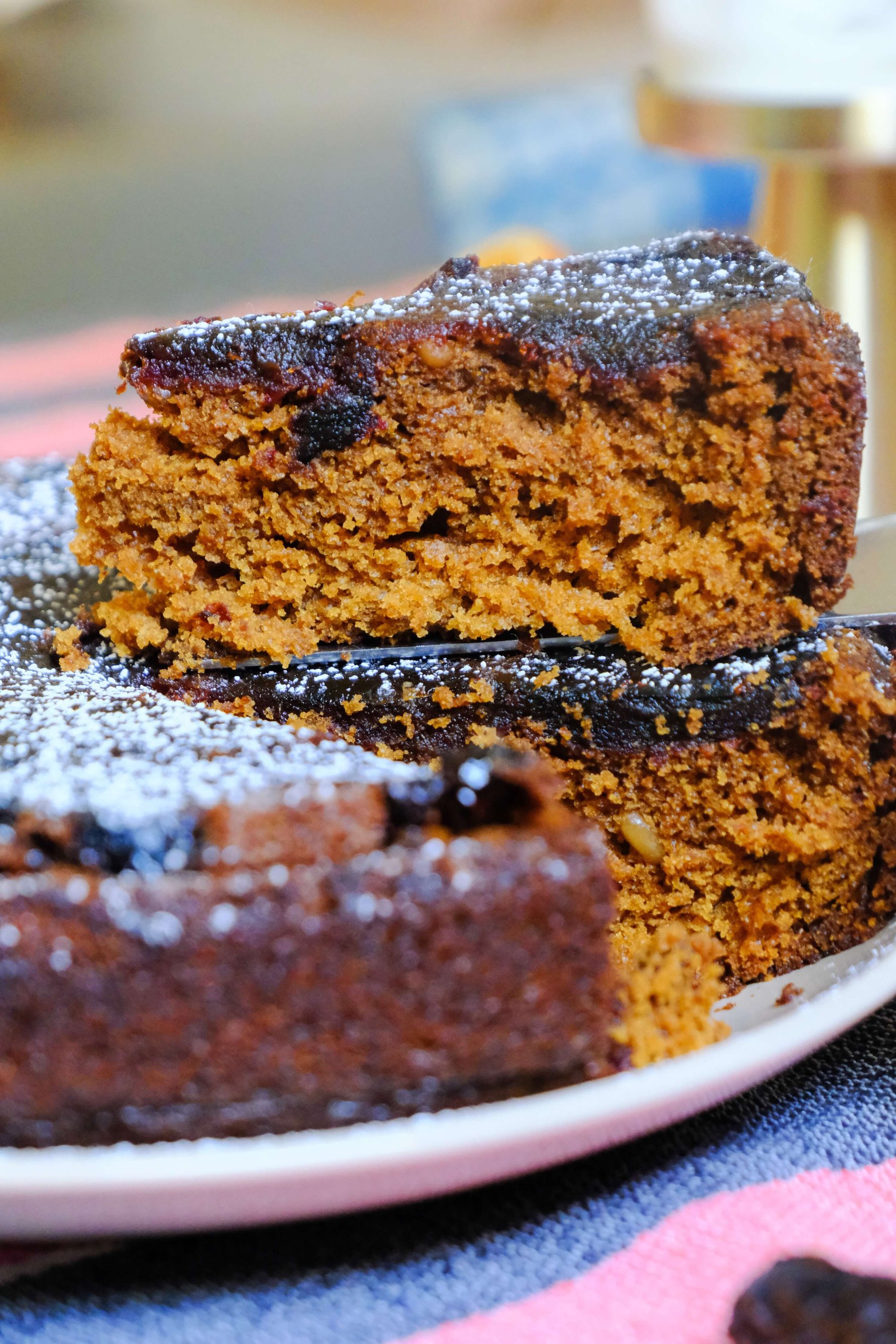 Date Olive Oil Upside Down Cake